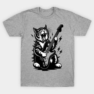 Cat Playing Guitar T-Shirt